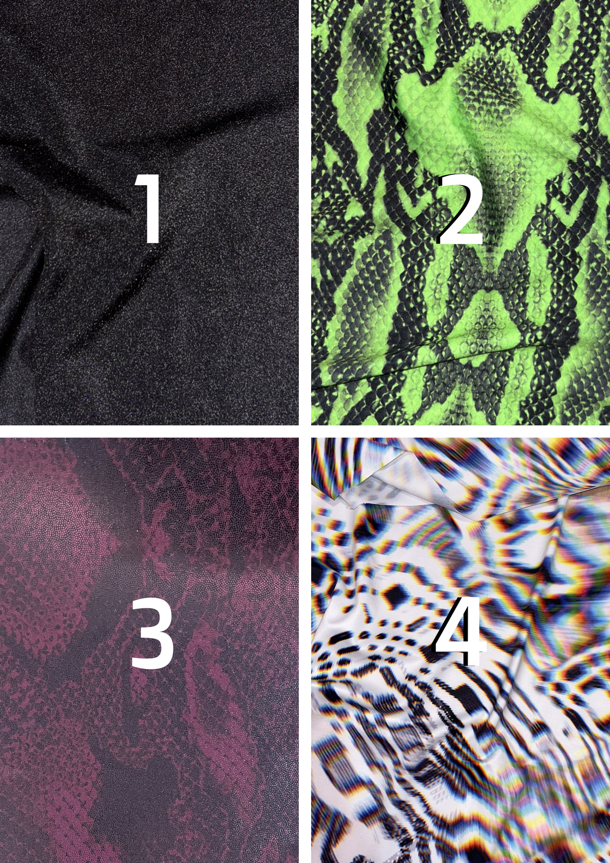 Funky and colorful fabric options.