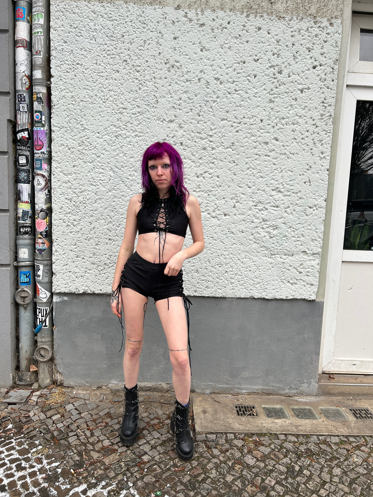 Lace Up Mila Crop