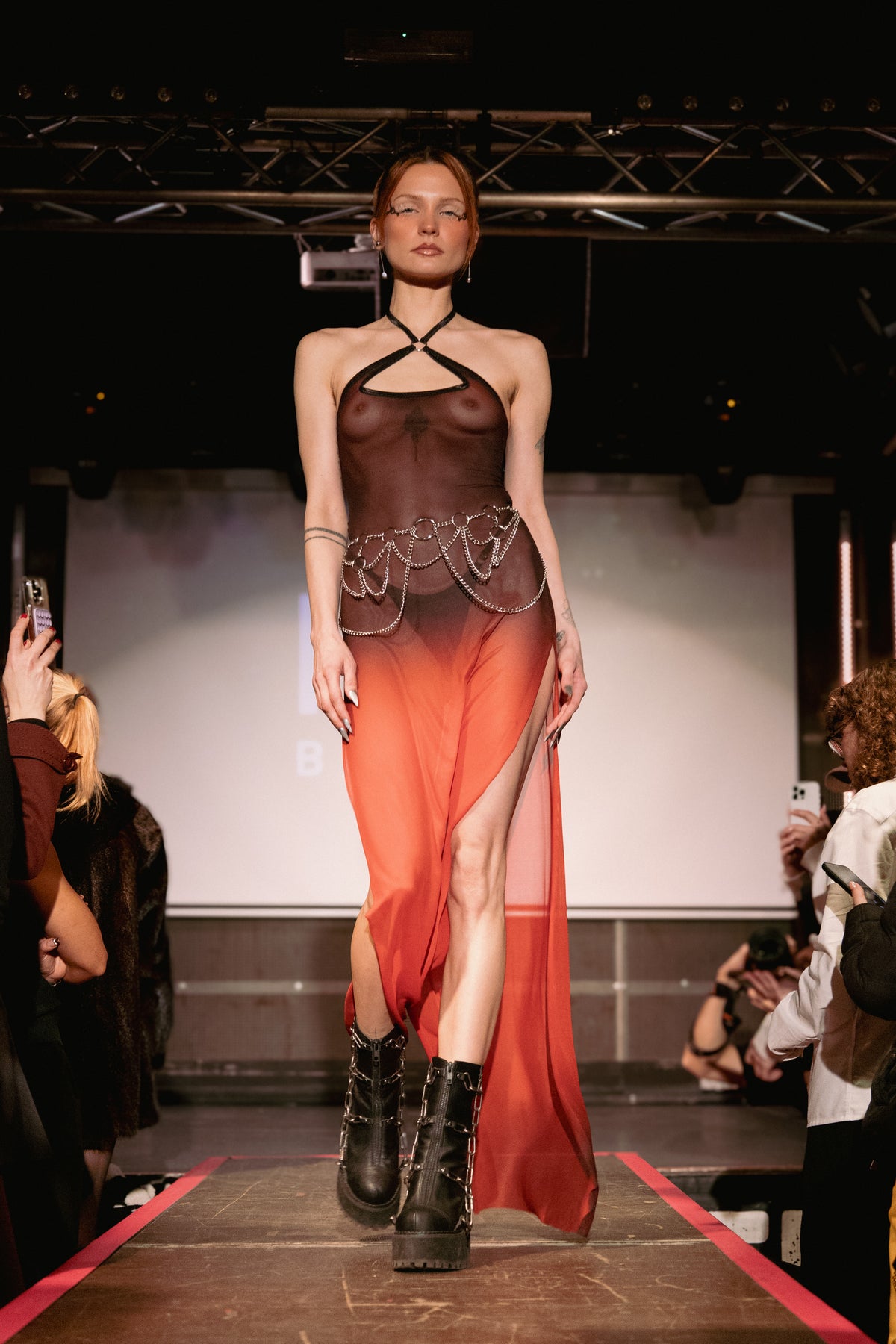 Inferno Mesh Dress