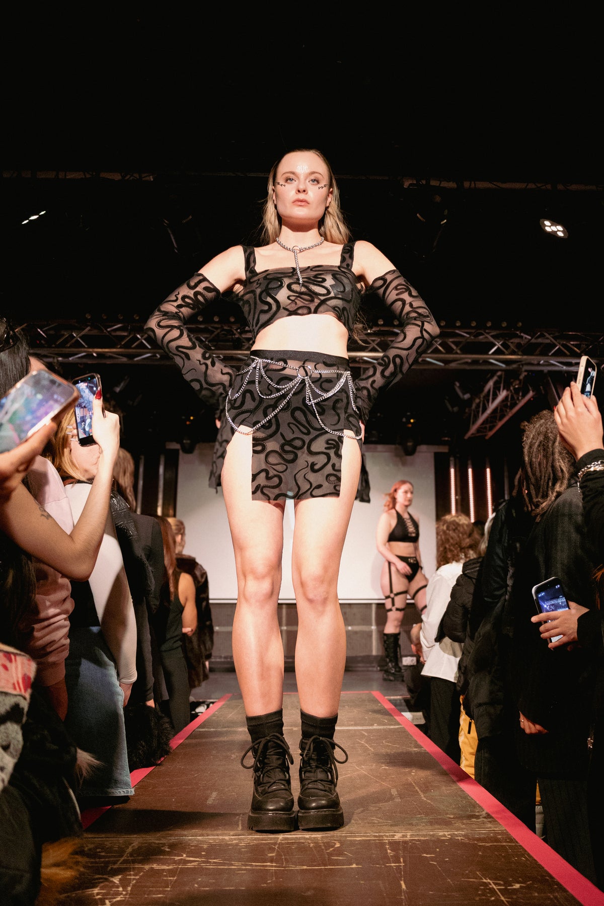Medusa Mesh Mini Skirt