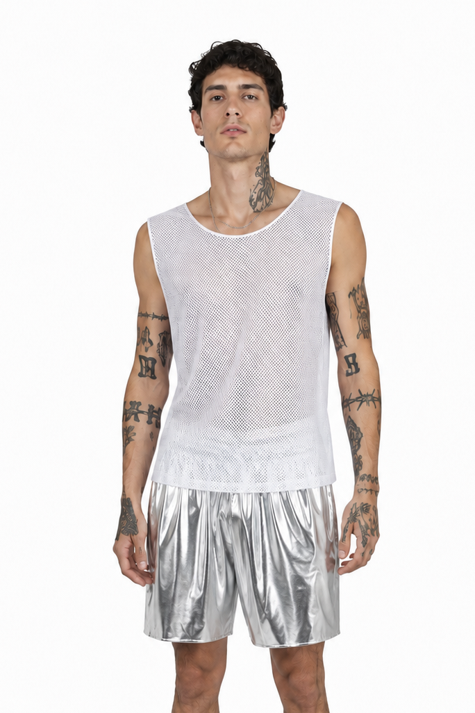 Disco Silver Men's Shorts